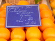 Oranges at the market
