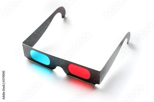 3D Movie Glasses on white background 3D Movie Glasses on white background