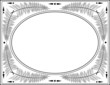 fern frame black on white