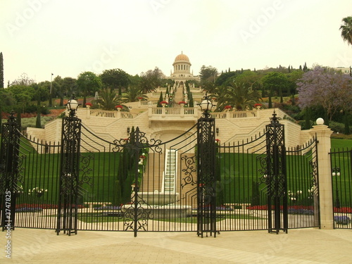 Bahai center and Bahai gardens