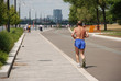 Active senior runner