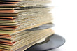 Close up of old Vinyl Records with shallow DOF Close up of old Vinyl Records with shallow DOF