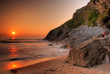 Sunset by the ocean