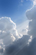 Flying Through the cumulus clouds