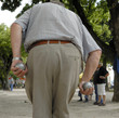 Man playing jeu de boules 