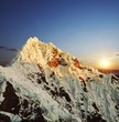 Alpamayo peak in Cordilleras