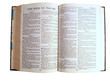 Holy Bible opened to the Book of Psalms
