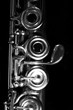 Flute - music background. Classic music concert concept