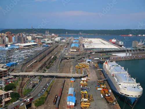 Railway station and port in Durban Railway station and port in Durban