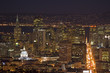 Financial District lights with at night Financial District lights with at night