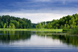 Lake and forest.