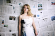 business - newspaper - woman
