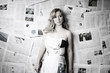business - newspaper - woman