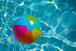 Beach ball in pool