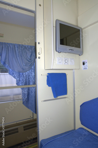 Photo: Railway compartment for long journey Railway compartment for long journey