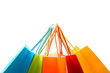 A shot of a bunch of colorful shopping bags