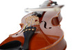 A beautiful violin on a white background.