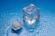 Melting ice on blue background (2) Melting ice on blue background (2)