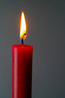 Red (isolated) candle with clipping path Red (isolated) candle with clipping path