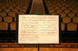 music stand in an theater, opera