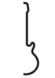 gitarre musik symbol piktogramm vektor