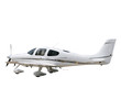 Isolated white prop plane Isolated white prop plane