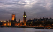Big Ben with House of Parliament Londona and Thames River