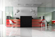 Hall of hotel in agoy 3d image