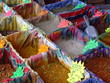 spice rack at the market