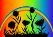 Rainbow Flower Design