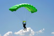 Parachuter and cloud