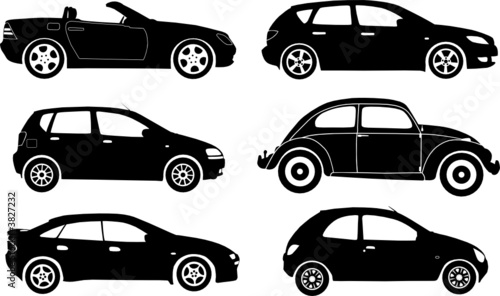 Vektor: Silhouette cars, vector illustration Silhouette cars, vector illustration