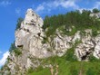 limestone rock with cross