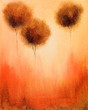 this is an abstract painting of 3 trees this is an abstract painting of 3 trees
