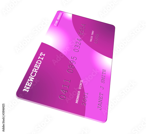 Pink Generic Credit Card