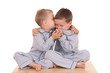 two brothers in pijamas - ready to bed two brothers in pijamas - ready to bed