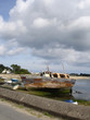 vieux bateau et nuagessur l'aber wrac'h vieux bateau et nuagessur l'aber wrac'h