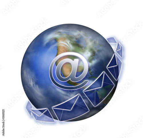 Illustration: Email Icon against white background Email Icon against white background