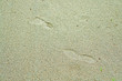 footprints on sand