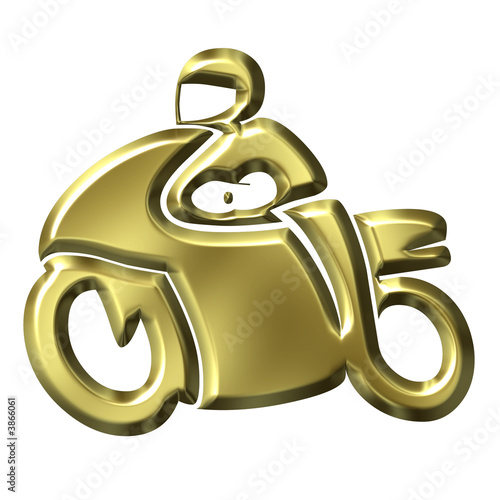 Golden Motorbike