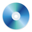 Blank blue CD vector