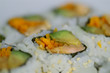 Closeup of Salmon Roll Sushi Closeup of Salmon Roll Sushi