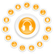 Music and audio vector icons