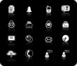 Miscellaneous office and communication vector icons