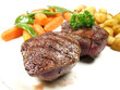 two juicy steaks