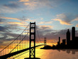 Golden Gate brigge near San Francisco