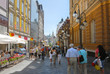 Main street of Ljubljana city,  slovenia, europe