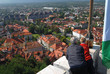 Aerial view on Ljubljana from Ljubljana castle, Slovenia