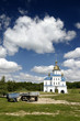 little monastery with clouds. Putivl's a monastery. Ukraine.