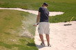 Golf player - bunker